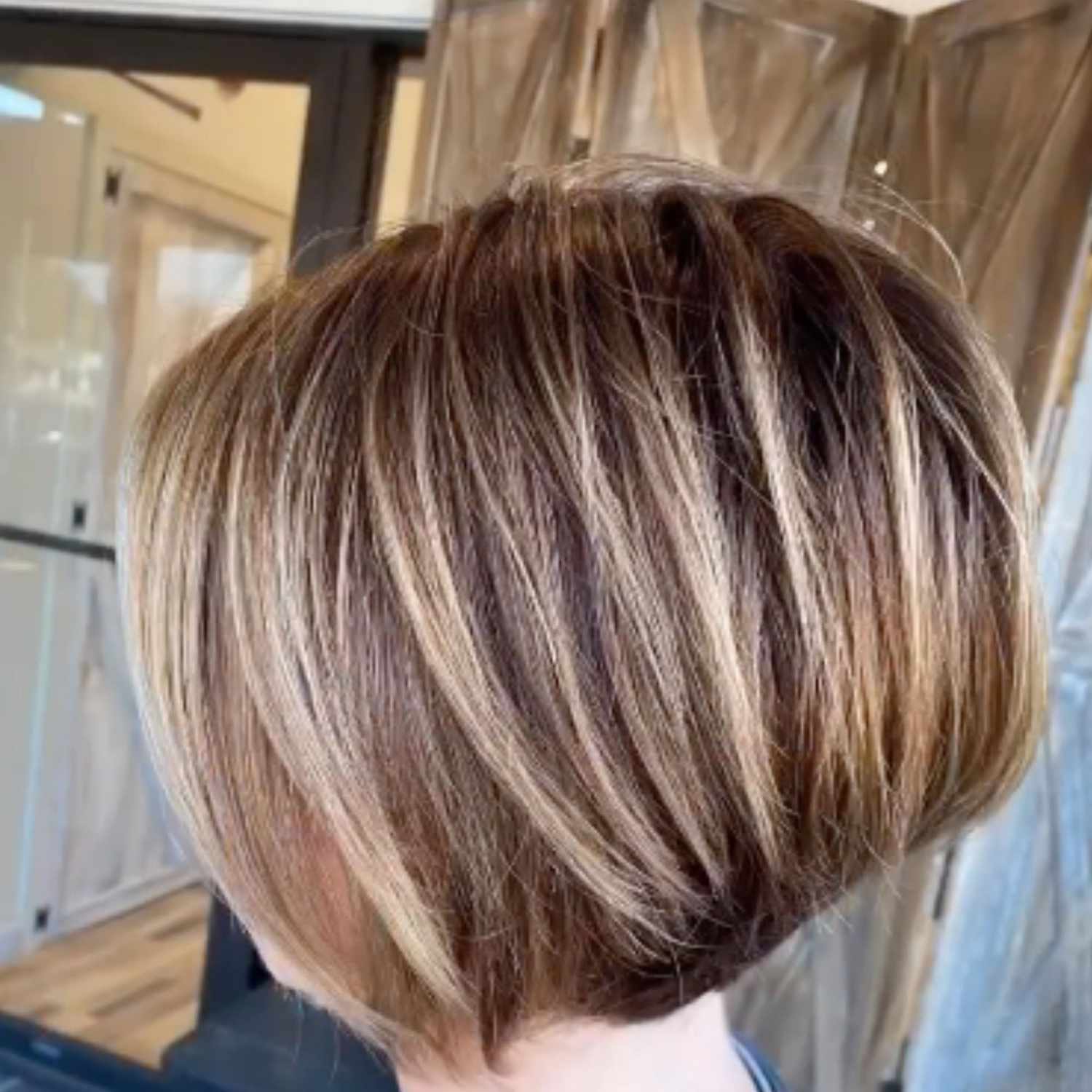 Honeycomb hive haircut.