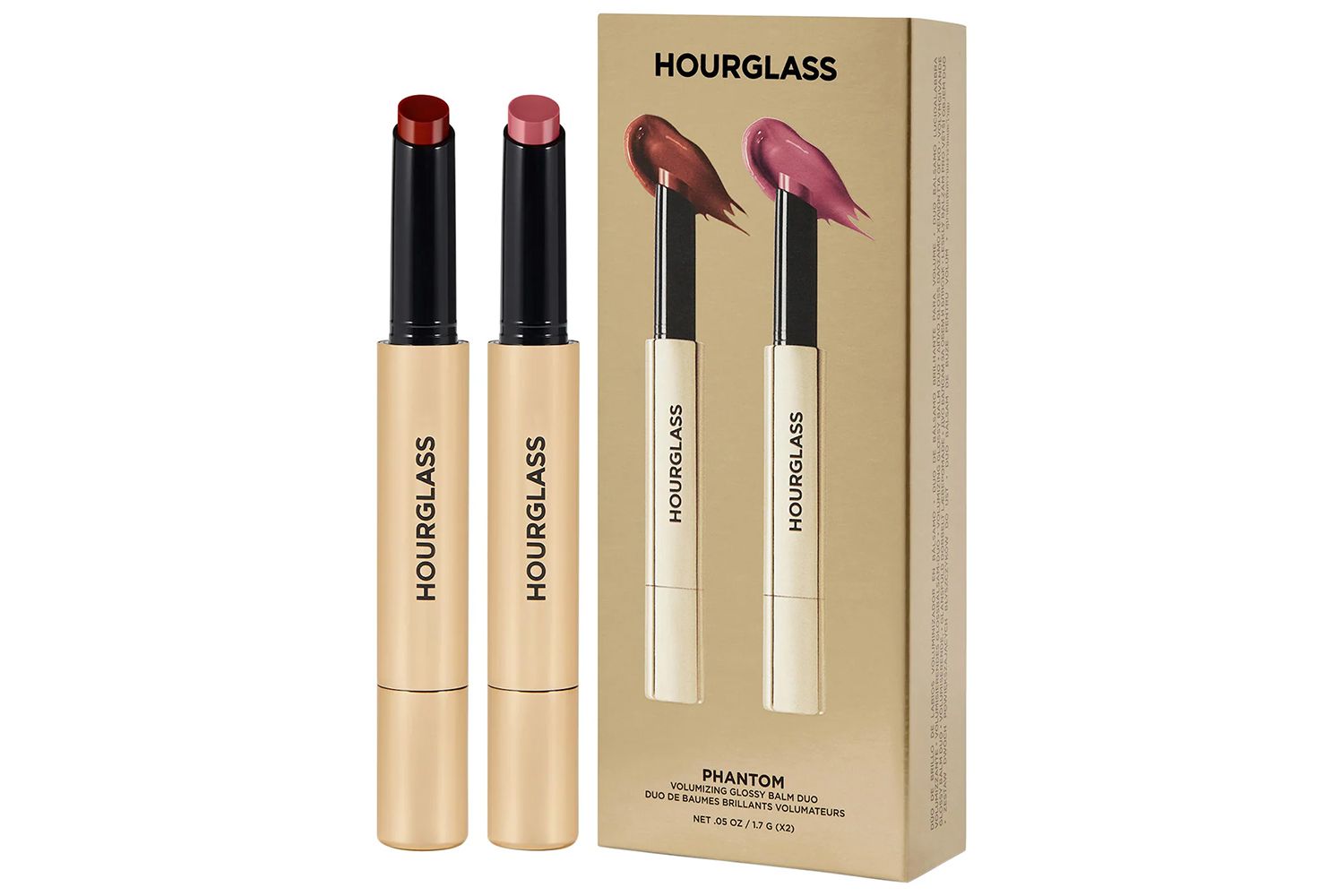 Hourglass Phantom Volumizing Glossy Lip Balm Duo