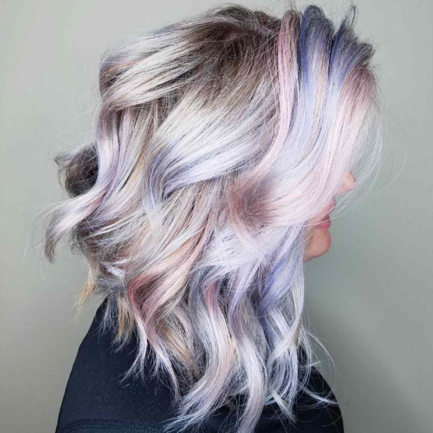 Pastel unicorn balayage.